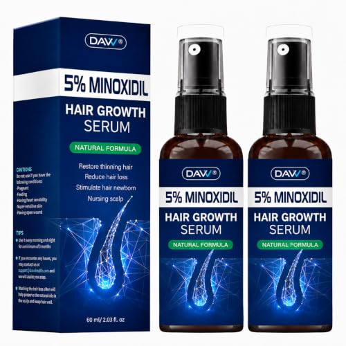 5% Minoxidil Spray for Women Hair Growth: Minoxidil for Men - Extra Strength Hair Regrowth Treatment – Hair Growth - Revitalize Hair Follicles - Regrow Thicker Fuller Hair – Hair Loss Solution - 2Pack 2 Count (Pack of 2)