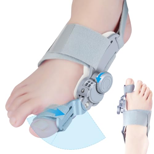 Bunion Corrector for Women Men Big Toe,Bunion Splint Big Toe Straightener Brace for Women Men,Bunion Pads for Bunion Fix Pain Relief Gray 1