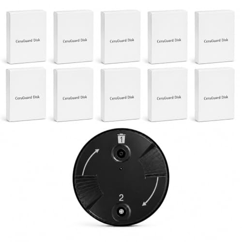 (80 Pcs) Phonak Hearing Aid Wax Guards Filters Cerushield Healthy Care 10 Packs Original Black