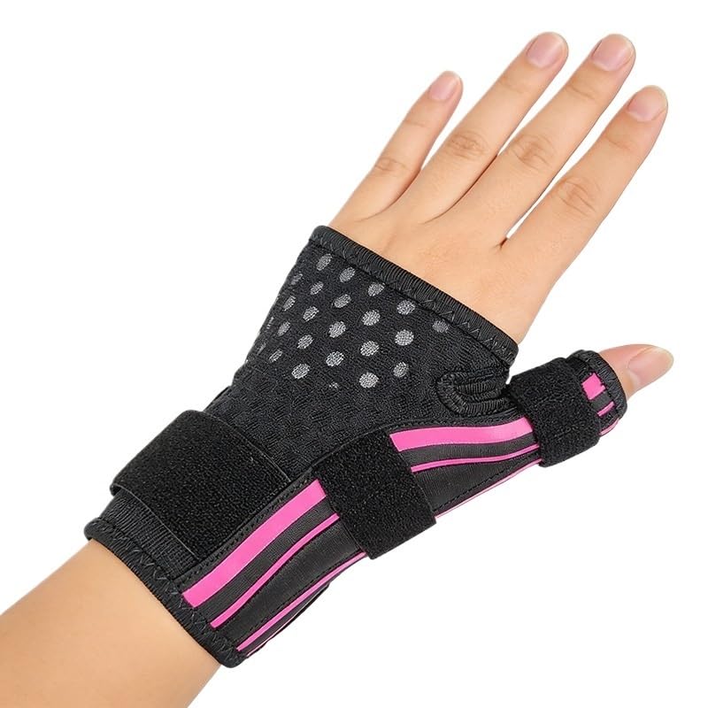 Pink Breathable Thumb Brace for Wrist Support