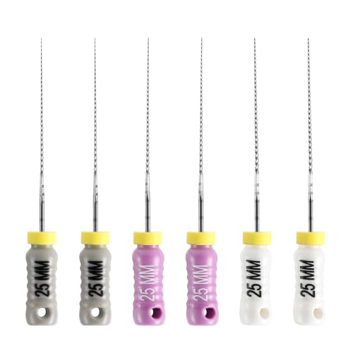 JMU Dental Hand Use C+ Files 25mm Endodontic Root Canal Instruments #08, #10, #15 (25mm) 1