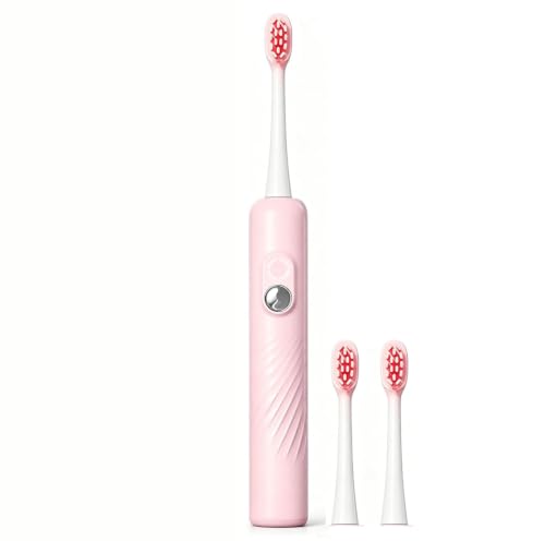 Red Light Electric Toothbrush Therapy for Gum Restore Tooth Health 2 led RedLight Brush Head, Pap & Enamel Repair Gum Revive Whitening Toothpaste, More Replaceable Toothbrush Heads Available for Sale