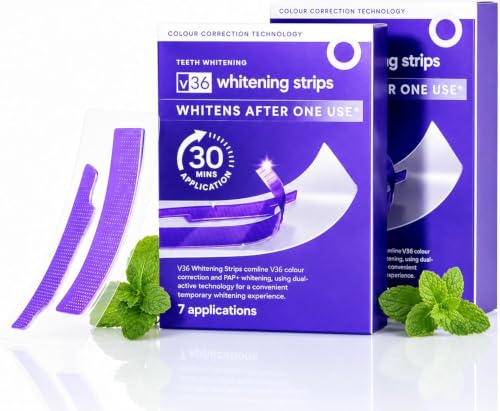 Purple Teeth Whitening Strips | Instant Color Correction & Smile Bright 2PCS