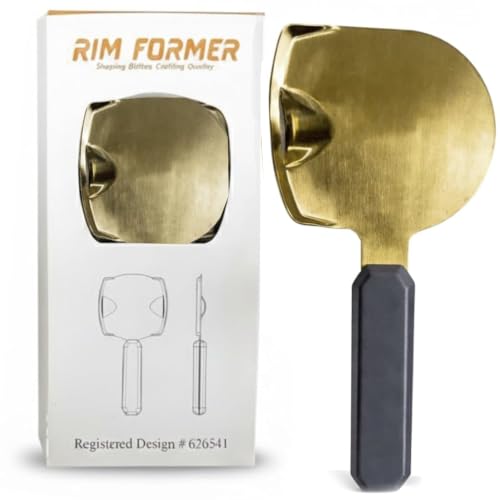 Denture Wax Rim Bite Former Gold Single Head Occlusal Hot Plate Paddle for Denture Modeling Heat Insulated Ergonomic Handle Lab Instrument