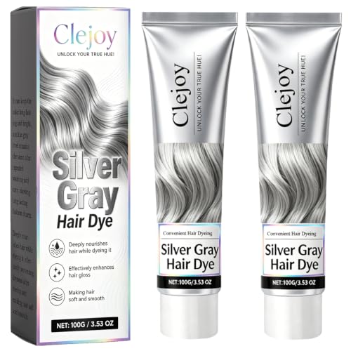 Silver Hair Dye – 2-in-1 Color & Conditioner for Light Hair Grey 2 pack