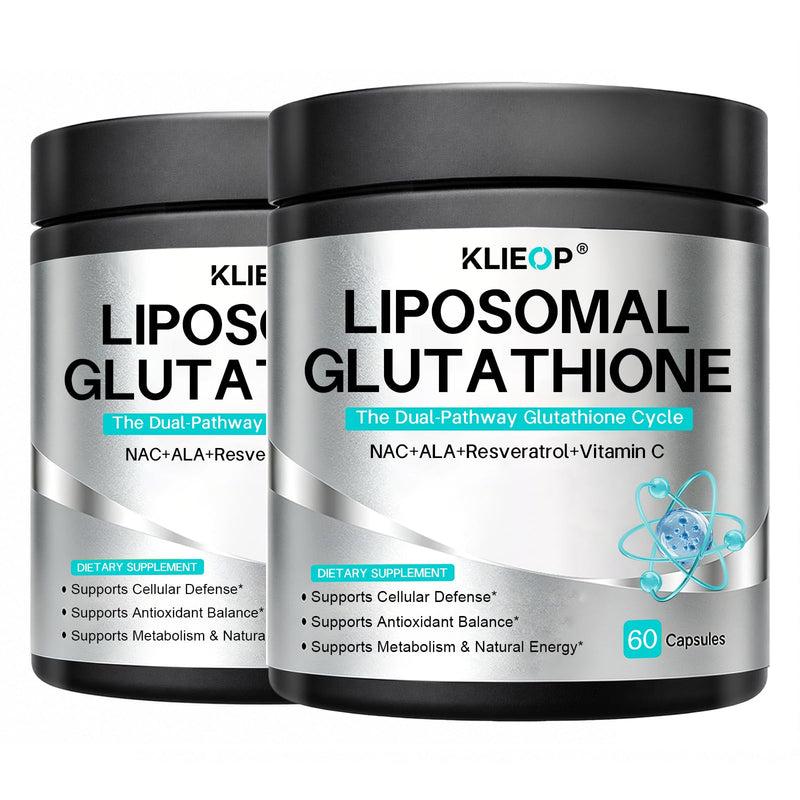 Liposomal Glutathione Supplement with Glutora (800mg), Vitamin C, NAC & Alpha-Lipoic Acid | Advanced Antioxidant Support for Skin & Cellular Health | 60 Capsules| 2 Pack 60 Count (Pack of 2)