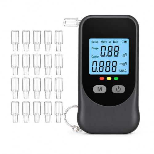 Breathalyzer for Alcohol,Portable BAC Tester,Personal Home Test Kit (Black)