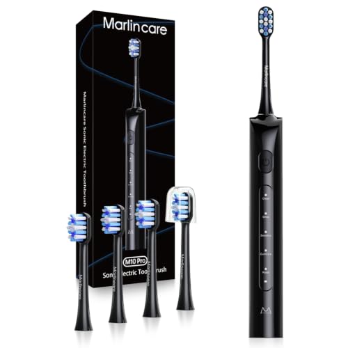 Electric Toothbrush for Adults, 180-Day Battery, Black