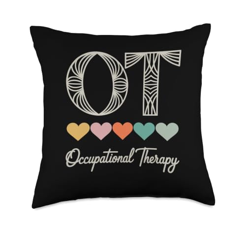 Funny OT Mental Health Occupational Therapy Throw Pillow 18x18