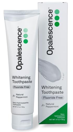 Opalescence Fluoride Free Toothpaste - Nano Hydroxyapatite 10.5% 5759-1T Fluoride Free Pepermint 4.7 Ounce (Pack of 1)