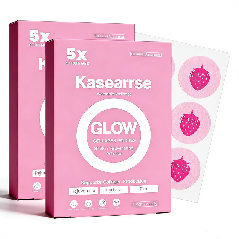 Collagen Patches for Women & Men with Vitamin C and Hyaluronic Acid -60 Patches, Premium 8-Hour Extended-Release Formula, Vegan