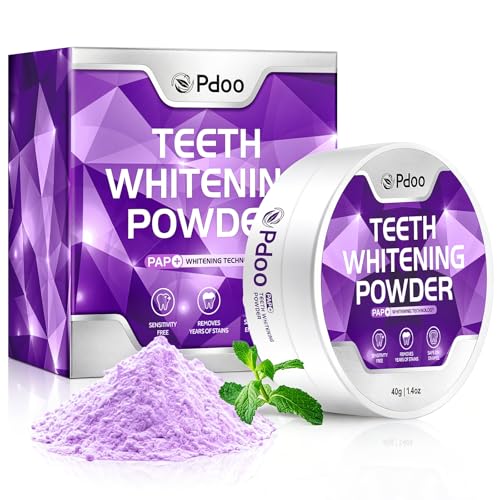 Purple Teeth Whitening Pack - Whitening Strips & Whitening Powder