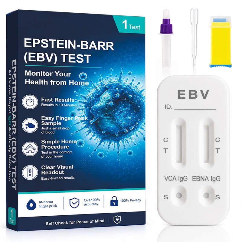 (EBV) At-Home Test Kit, Convenient Finger Prick Self-Check Set, No Professional Lab Appointment Needed, Simple Home Health Monitoring Supplies