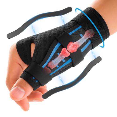Thumb Brace for Arthritis, Trigger Thumb Splint, De Quervain Wrist Support Blue L/XL