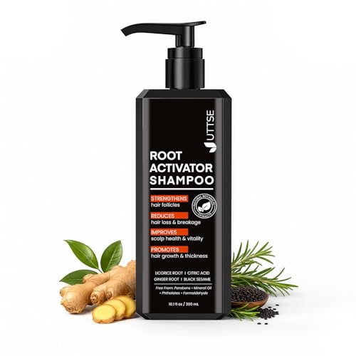Root Activator Shampoo for Men: Hair Growth Shampoo for Men's Thinning Hair and Hair Loss - Men's Scalp Care - 10.1 fl oz / 300 mL Natural 10.1 Count (Pack of 1)