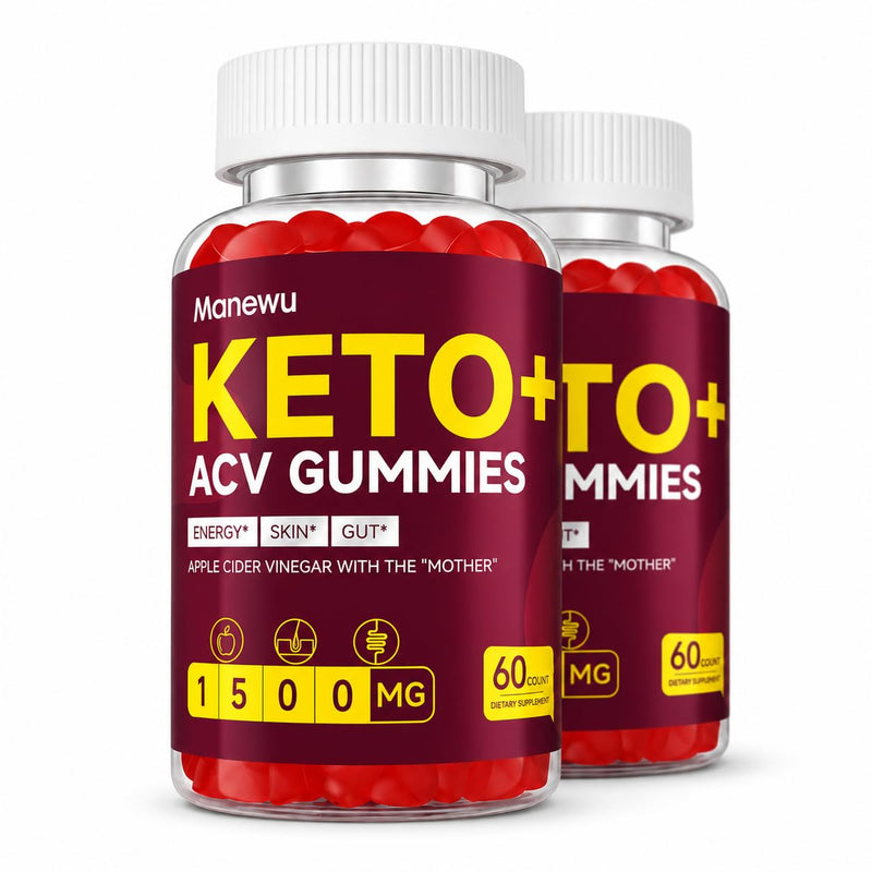 ACV Gummies with Mother, 1500 mg per Serving, 120 Count, 2 Pack | Two 60-count bottles with pomegranate, beet root and B vitamins for a convenient daily supplement routine.