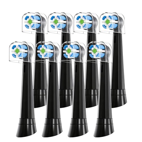 Replacement Brush Heads Compatible with Oral iO,Black 8 Pack Black