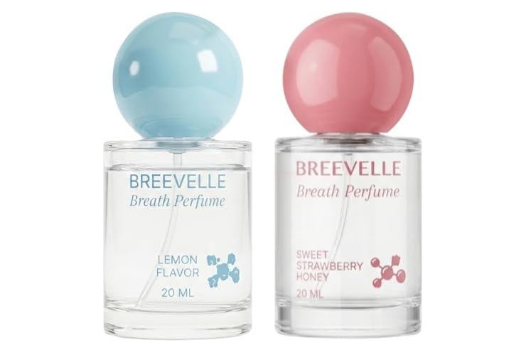 The Breath Perfume Oral Spray | Lively Lemon Flavor & Sweet Strawberry Honey Flavor