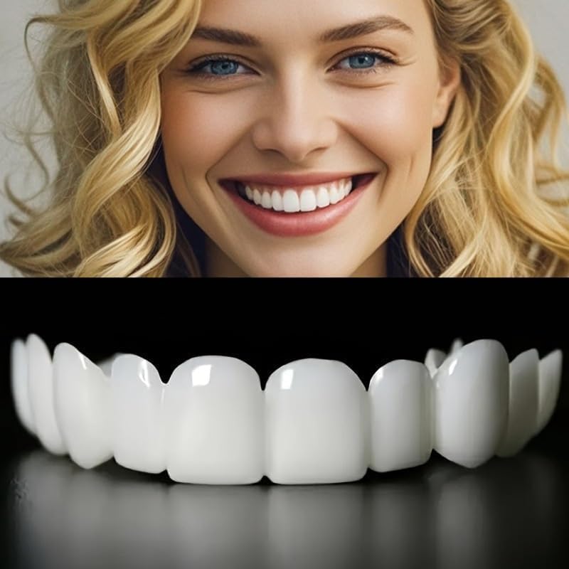 Beginner Friendly Smile Optimization, 2 Pairs Tool Free Design, Unisex Easy Adjust Reusable Daily Wearing Set for Adults(White) White1