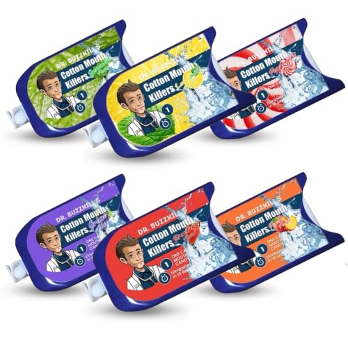 Dr. Buzzkill's Cotton Mouth Killers Variety 6-Pack Sugar Free Mints.