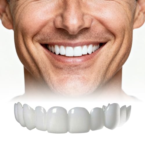 2 Pairs, Adjustable for Men and Women, Firm Secure Top and Bottom Kit, Smooth Natural Texture, Improve Personal Confidence Teeth Whitening Kits(Pure White) Pure White 1 Count (Pack of 2)