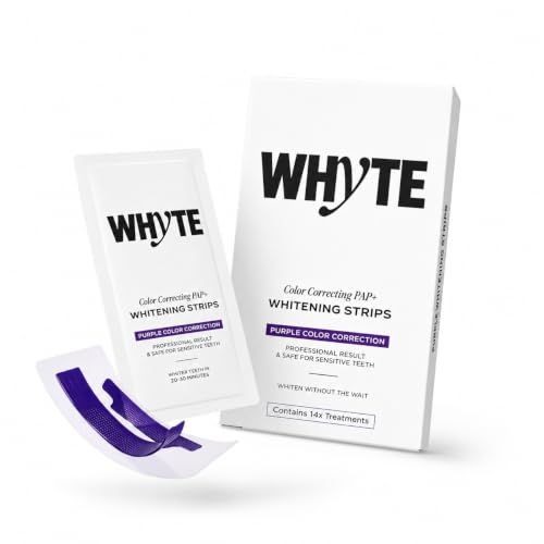 Whyte Purple Whitening Strips for Sensitive Teeth