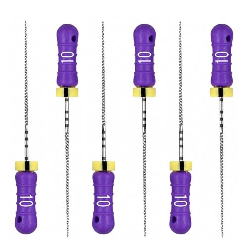 21 mm Size #10 C+ Hand Files Root Canal, 1 Pack of 6 Files #10 (21mm)