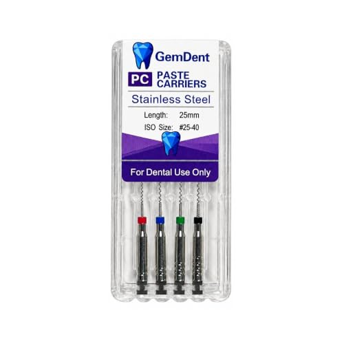 Paste Carriers (Lentulo) Endo, 25 mm Sizes #25–40 Assorted, Pack of 4