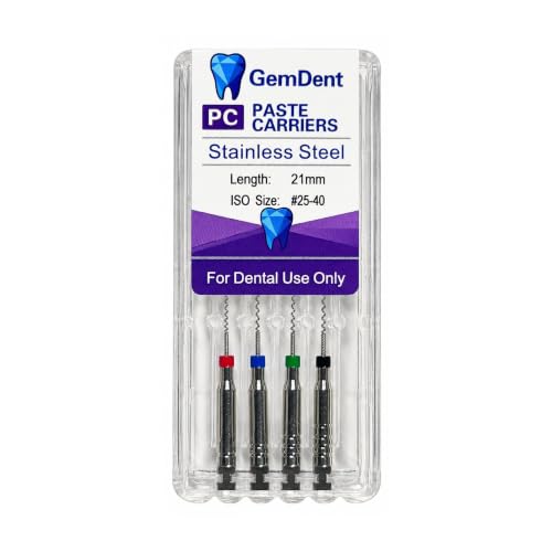Paste Carriers (Lentulo) Endo, 21 mm Sizes #25–40 Assorted, Pack of 4