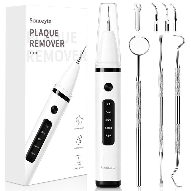 Plaque Remover for Teeth, Tartar Remover with 4 Tips