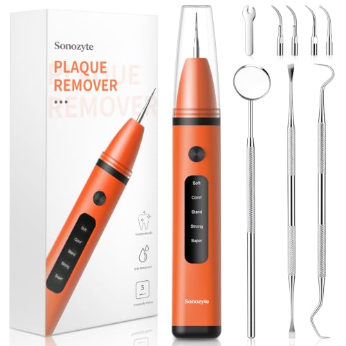 Plaque Remover, Electric Teeth Cleaner with 4 Tips