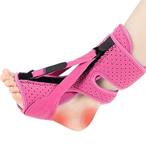 Plantar Fasciitis Night Splint-Upgrade 3 Adjustable Planter Facetious Relief Brace,Plantar Fasciitis Relief Women Men Straps,Support Relief Foot Drop Achilles Tendonitis Day Night(Pink-1PC) Pink 1PC