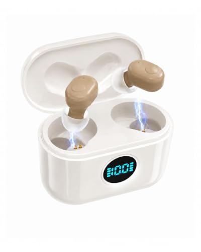 Hearing Aids for Seniors Rechargeable with Noise Cancelling Beige
