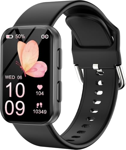 MorePro Fitness Tracker Watch with 24/7 Heart Rate/Blood Pressure Monitor Black