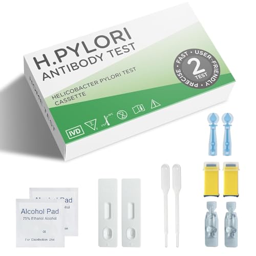 Helicobacter Pylori Test Kit at Home (2 Tests) - H Pylori Test Kit, H.Pylori 10-15 Minutes of Quick Home Testing, The Result is Highly Accurate, Easy to Read and Use 2