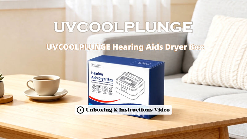 Hearing Aid Dryer Dehumidifier, 30 Mins Faster Drying Box with UV-C Light White Small