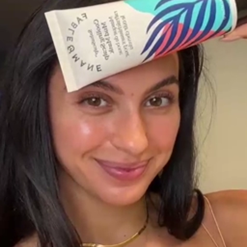 Fable & Mane Cooling Scalp Mud Mask, Soothes Itchiness and irritation. Treatment to Purify the Scalp with Ayurvedic Neem