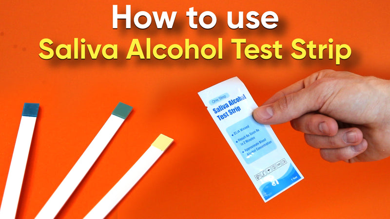 Prime Screen Saliva Alcohol Test Strip, High Accurate Home Test, Result in 2 Minutes - 10 Tests