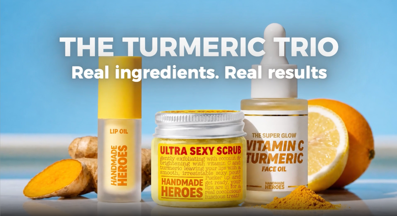 Handmade Heroes Turmeric Vitamin C Lip Scrub, 2 pack
