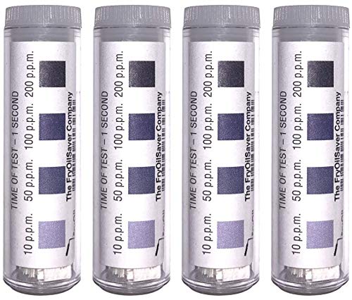 Chlorine Test Strips for Restaurants & Food Services, 4 x Vial of 100 Sanitizer Testing Kits, Precise Bleach Test Strips, 0-200 PPM Testing Kit for Sanitizing Solutions by FryOilSaver Co. FMP 142-1362 400 - BeesActive Australia
