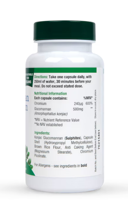 Holland & Barrett Glucomannan Complex 60 Capsules - BeesActive Australia