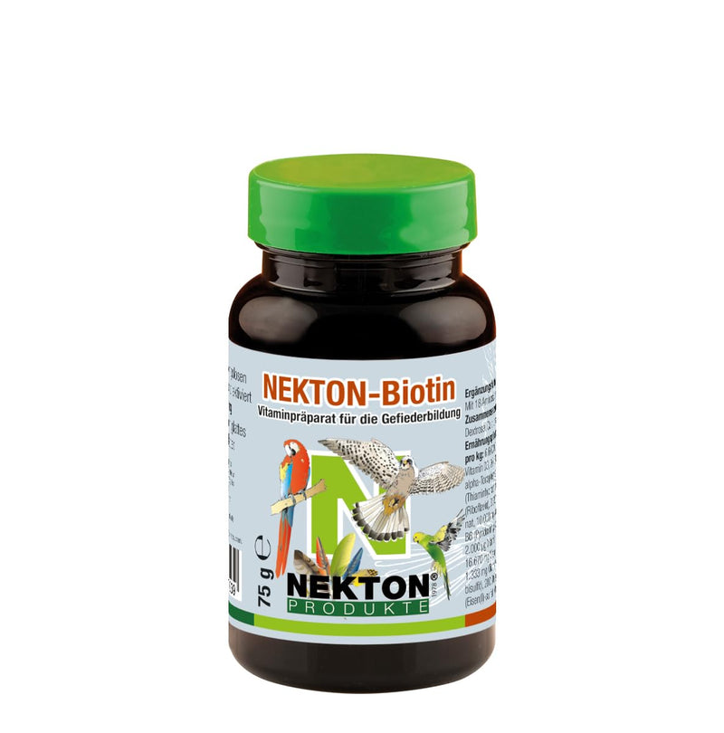 NEKTON biotin | Vitamin preparation for plumage formation for all birds | Made in Germany (75g) 75 g (pack of 1) - BeesActive Australia