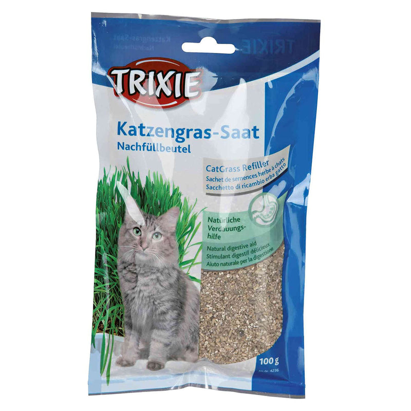 TRIXIE 4236 Cat Grass Seed Refill Bag for #4235, bag/approx. 100g - BeesActive Australia