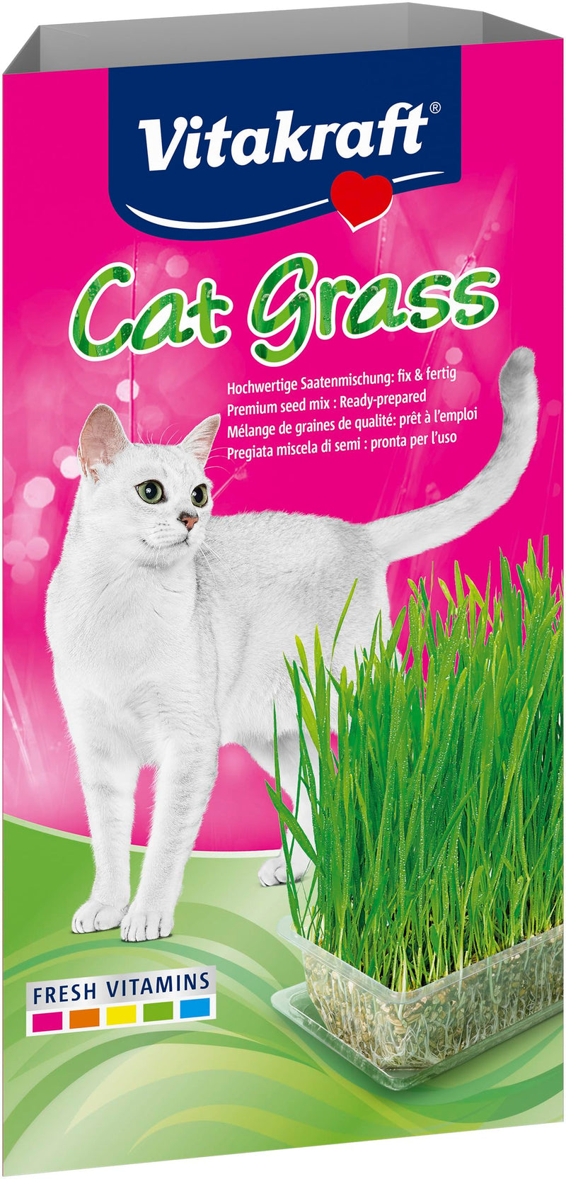 Vitakraft Cat Grass, fresh cat grass, fully grown cat grass, with vitamins and minerals (1x 120g) - BeesActive Australia