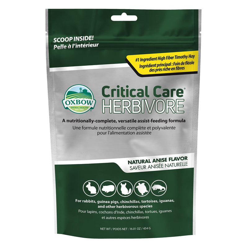 Oxbow Animal Health Critical Care, Herbivore, Anise Flavor, 454g Bag, 70104 - BeesActive Australia