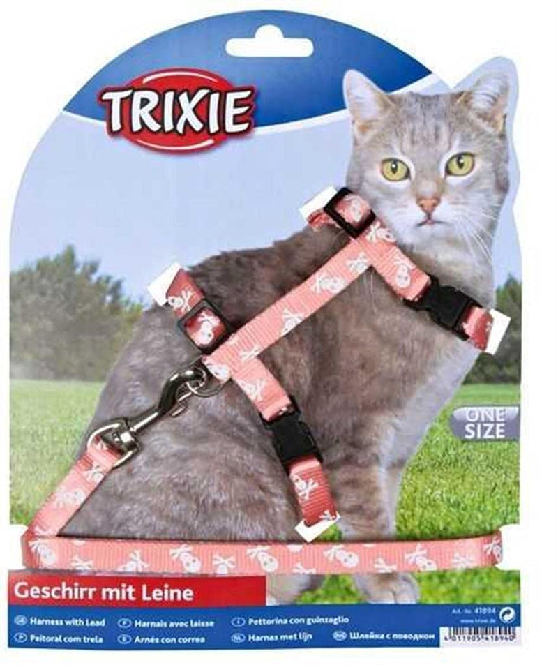 Trixie 41894 Cat Harness with Lead, Nylon, 27-45 cm/10 mm, 1.20 m - BeesActive Australia