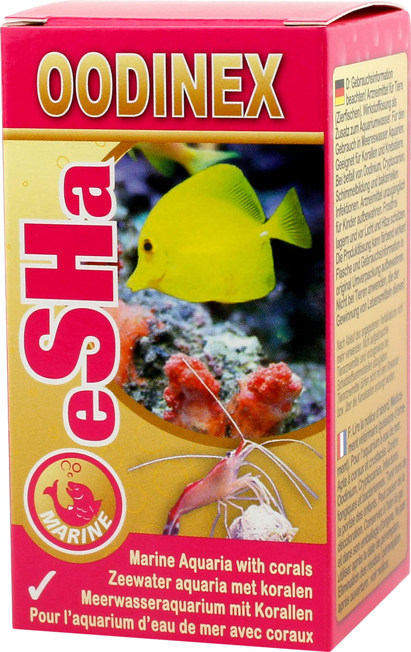 eSHa Oodinex against coral fish disease, seawater ichthyo, infections, chafing, head twitching and tissue death etc. - BeesActive Australia