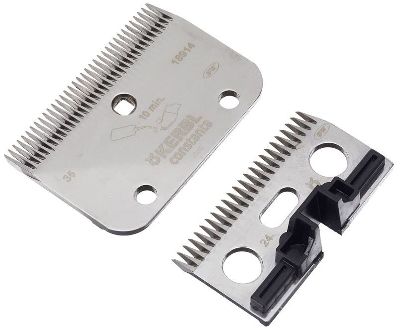 Kerbl 18914 shearing blade set constanta R2 24/35 teeth - BeesActive Australia