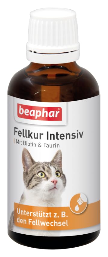 BEAPHAR - intensive fur treatment for cats - energy supplier - with vitamins B1, B2, B6, B12, E, biotin and taurine - supports, among other things. The change of fur - 50 ml - BeesActive Australia