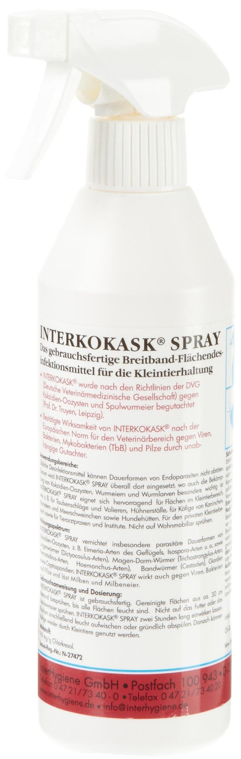 Kerbl 299698 Interkokask disinfectant spray 500 ml - BeesActive Australia